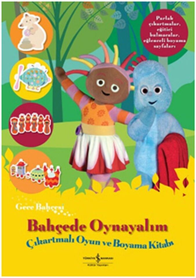 Gece Bahçesi Bahçede Oynayalım Çıkartmalı Oyun Ve Boyama Kitabı