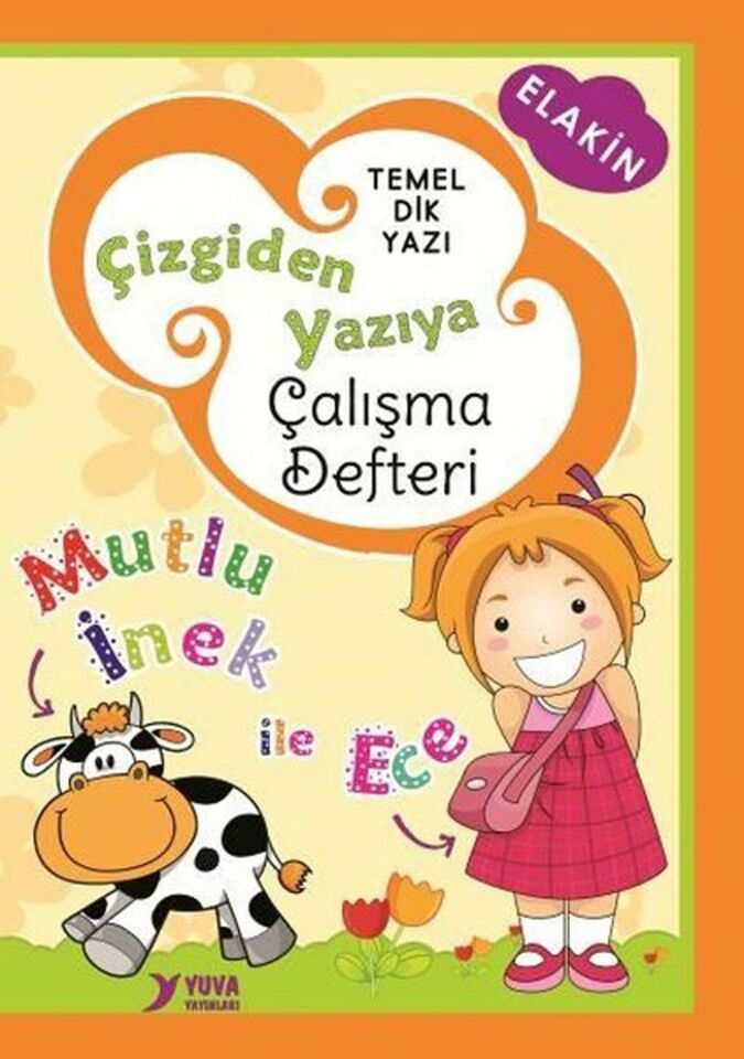 Dik Temel Harflerle Çizgiden Yazıya Çalışma Defteri