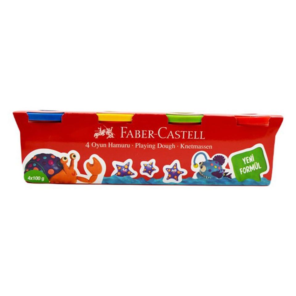 Faber Castell Oyun Hamuru Klasik Renkler 100gr*4 5170000010 (1 adet)