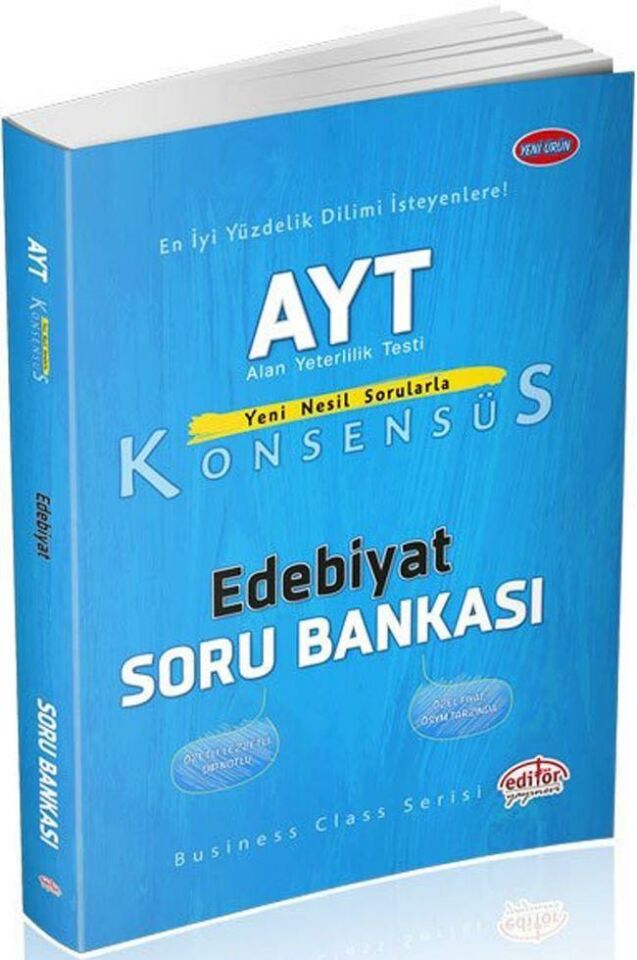 Editör AYT Konsensüs Edebiyat Soru Bankası