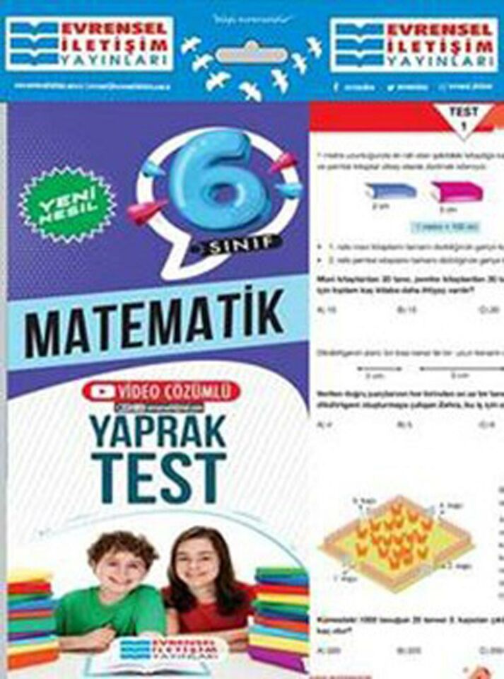 Evrensel İletişim 6.Sınıf Yeni Nesil Matematik Yaprak Test