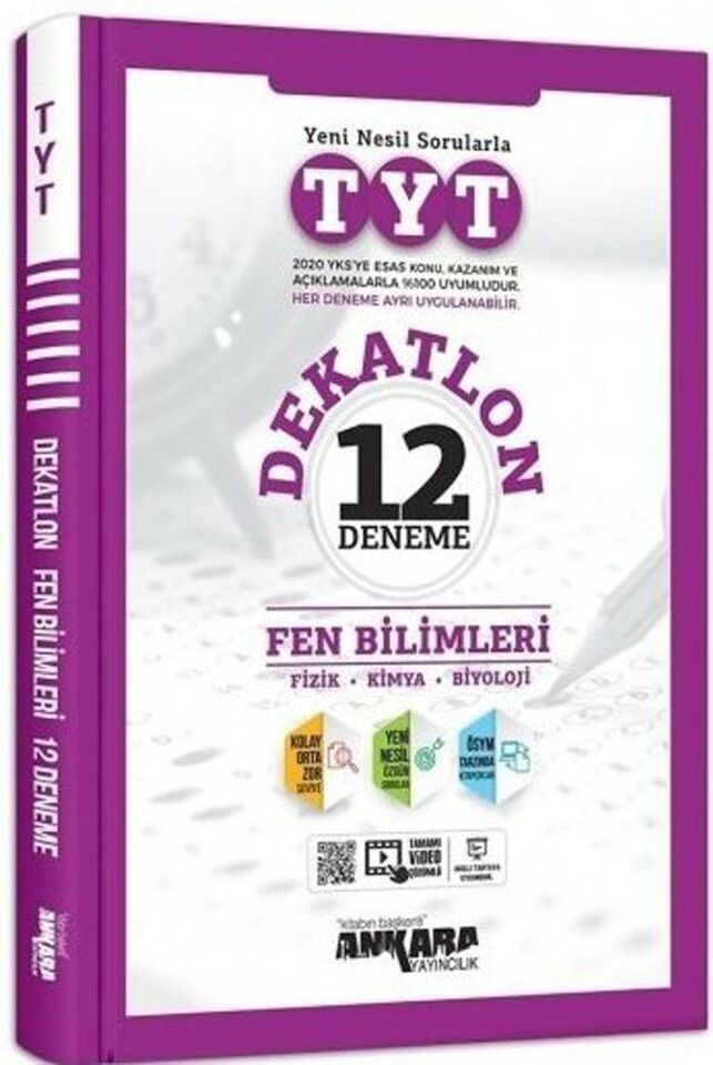 Ankara TYT Dekatlon Fen Bilimleri 12 Deneme Sınavı