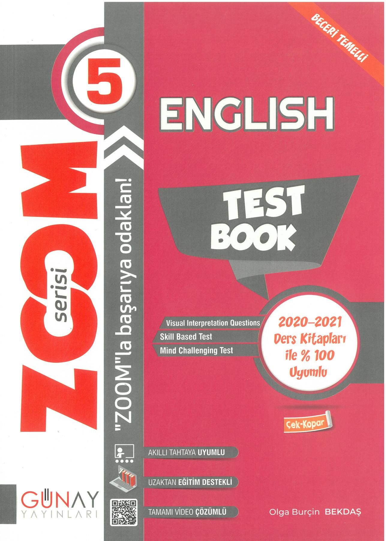 Günay 5.Sınıf Zoom İngilizce Soru Bankası 2025