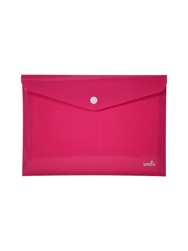 Umix Çıtçıtlı Zarf Dosya A4 Neon Pembe U1121N-Pe