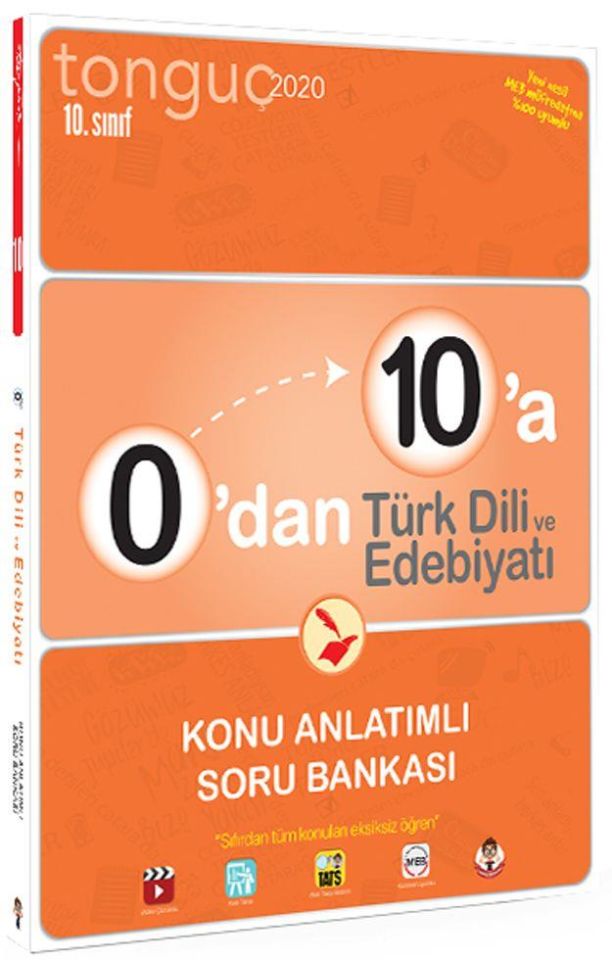 Tonguç 0'dan 10'a Türk Dili ve Edebiyatı Konu Anlatımlı Soru Bankası