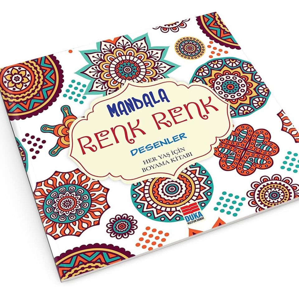 Mandala Renk Renk Desenler Boyama Kitabı Duka Yayınları