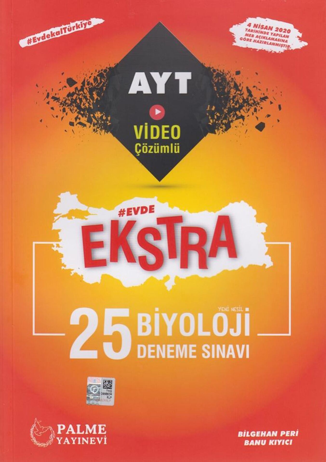 Palme AYT Biyoloji Evde Ekstra 25 Deneme Sınavı