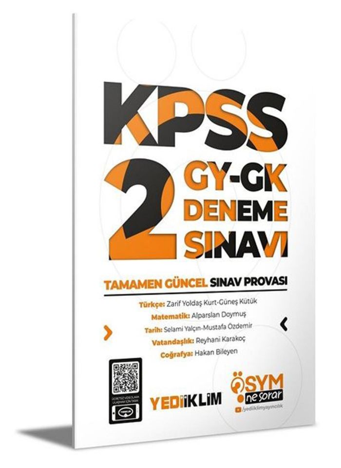 Yediiklim Ösym Ne Sorar KPSS Genel Yetenek Genel Kültür 2 Deneme Sınavı