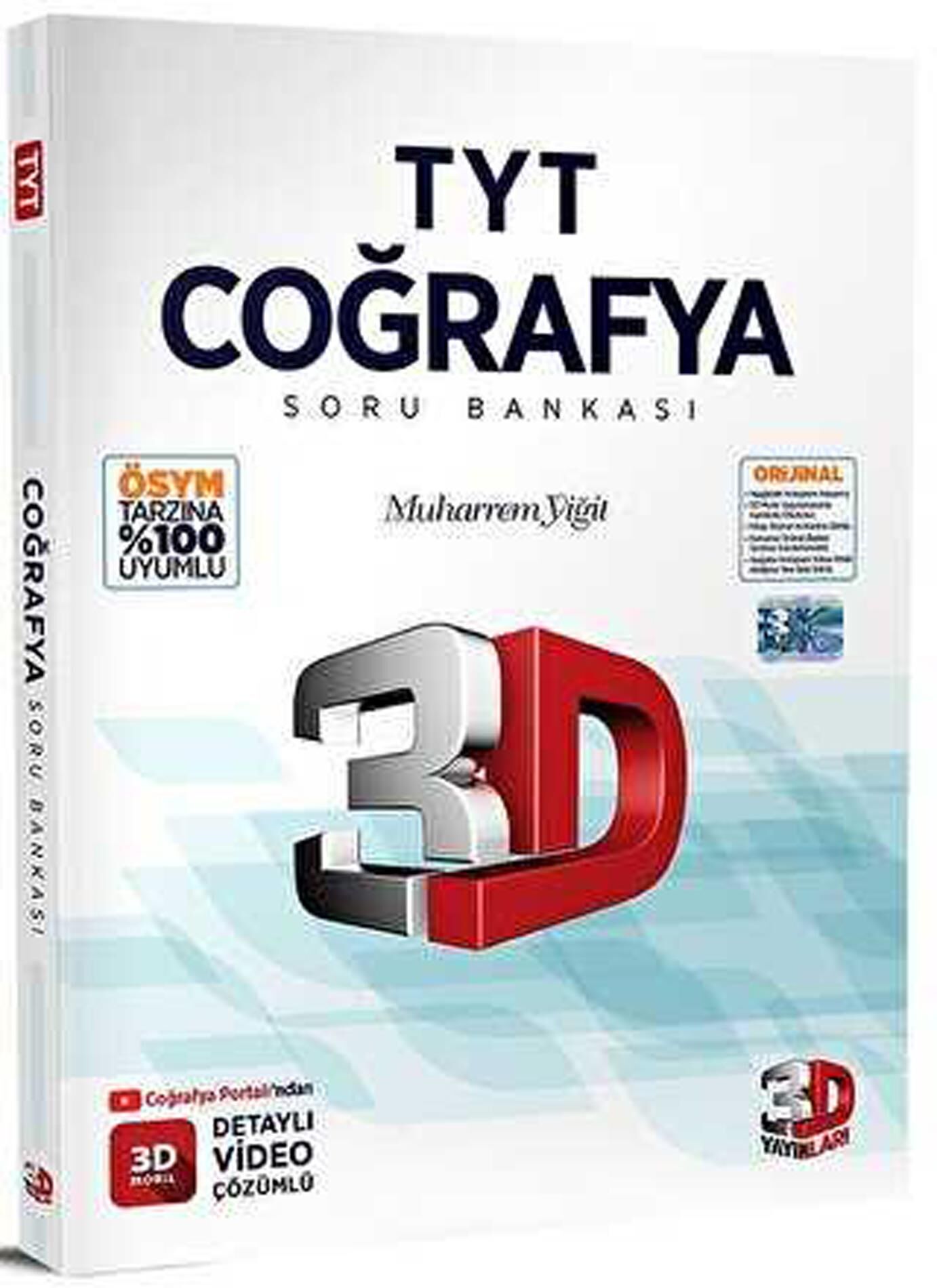 3D TYT 3D Coğrafya Tamamı Video Çözümlü Soru Bankası 2023