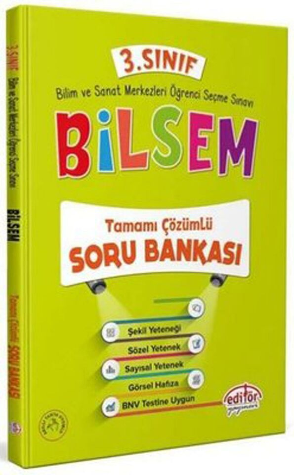 Editör 3. Sınıf Bi·lsem Tamami Çözümlü 5 Fasi·kül Deneme Sınavı