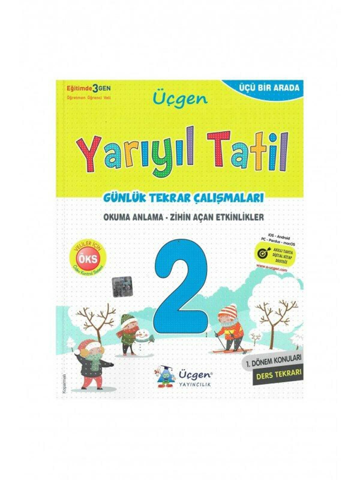 Üçgen Yayınları 2. Sınıf Yarıyıl Tatil Günlük Tekrar Çalışmaları 2023