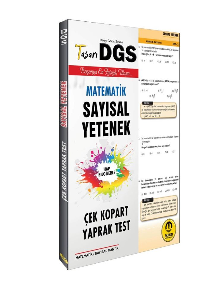 Tasarı Akademi Dgs 2020 Sayısal Yaprak Test