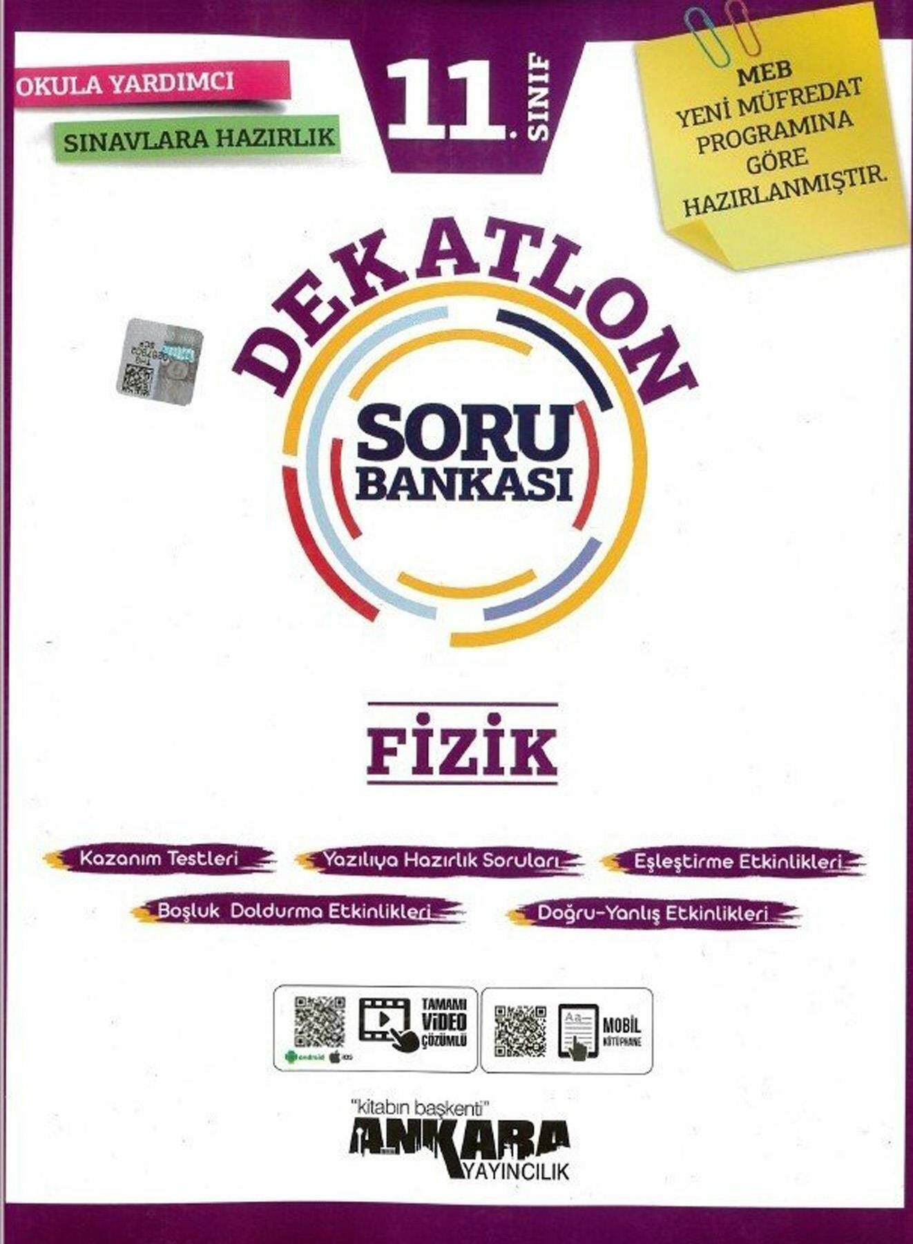 Ankara 11. Sınıf Fizik Dekatlon Soru Bankası