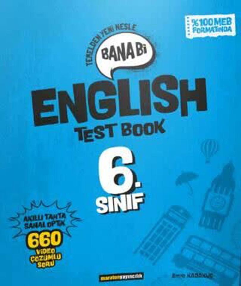 Maraton 6.Sınıf Bana Bi English Test Book 2025