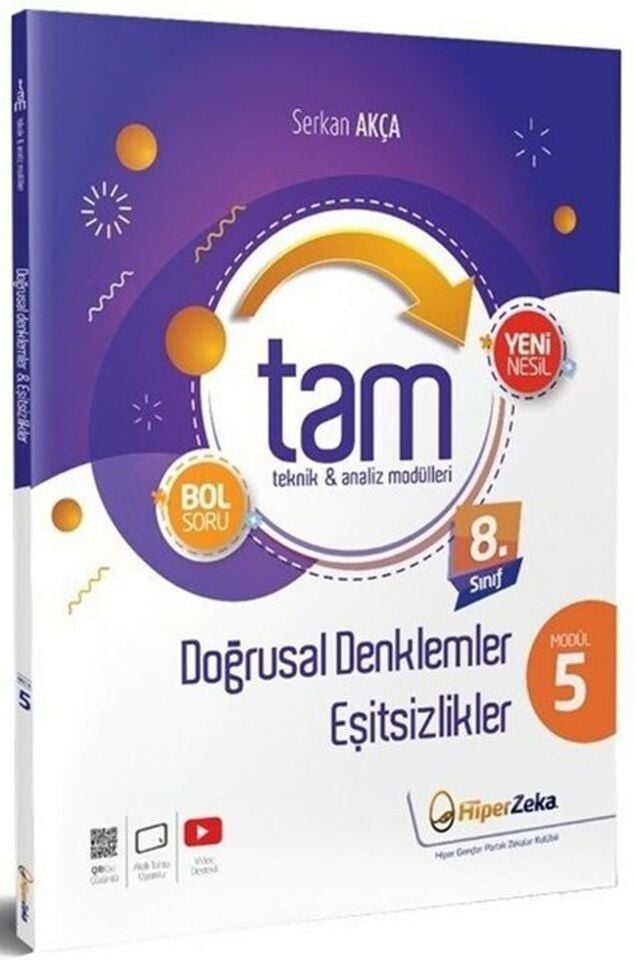 Uzman 8.Sınıf TAM Matematik 5 Teknik Analiz Modülleri & Doğrusal Denklemler