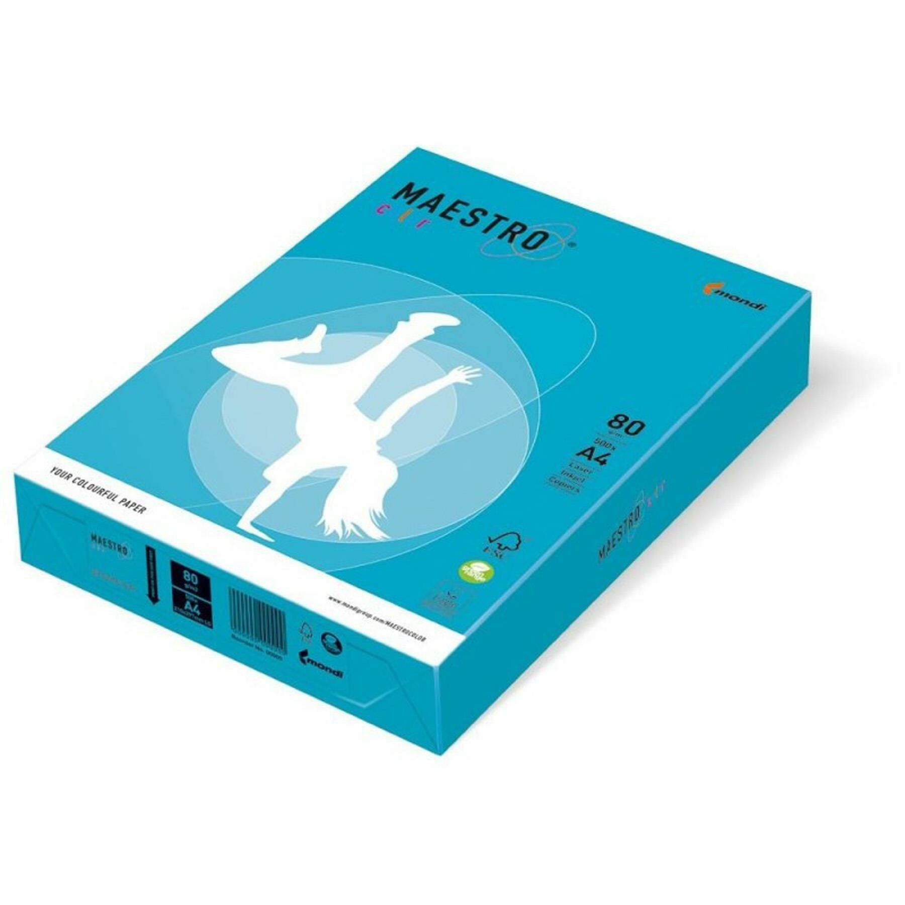 Mondi A4 Renkli Fotokopi Kağıdı Koyu Mavi 500lü Mnd-220 (1 paket)