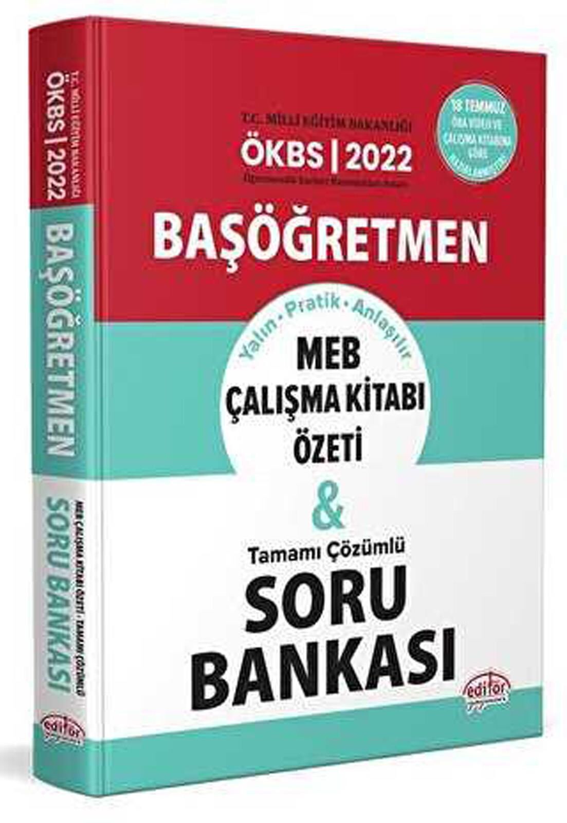 Editör ÖKBS Başöğretmen MEB Çalışma Kitabı Özeti ve Tamamı Çözümlü Soru Bankası 2022