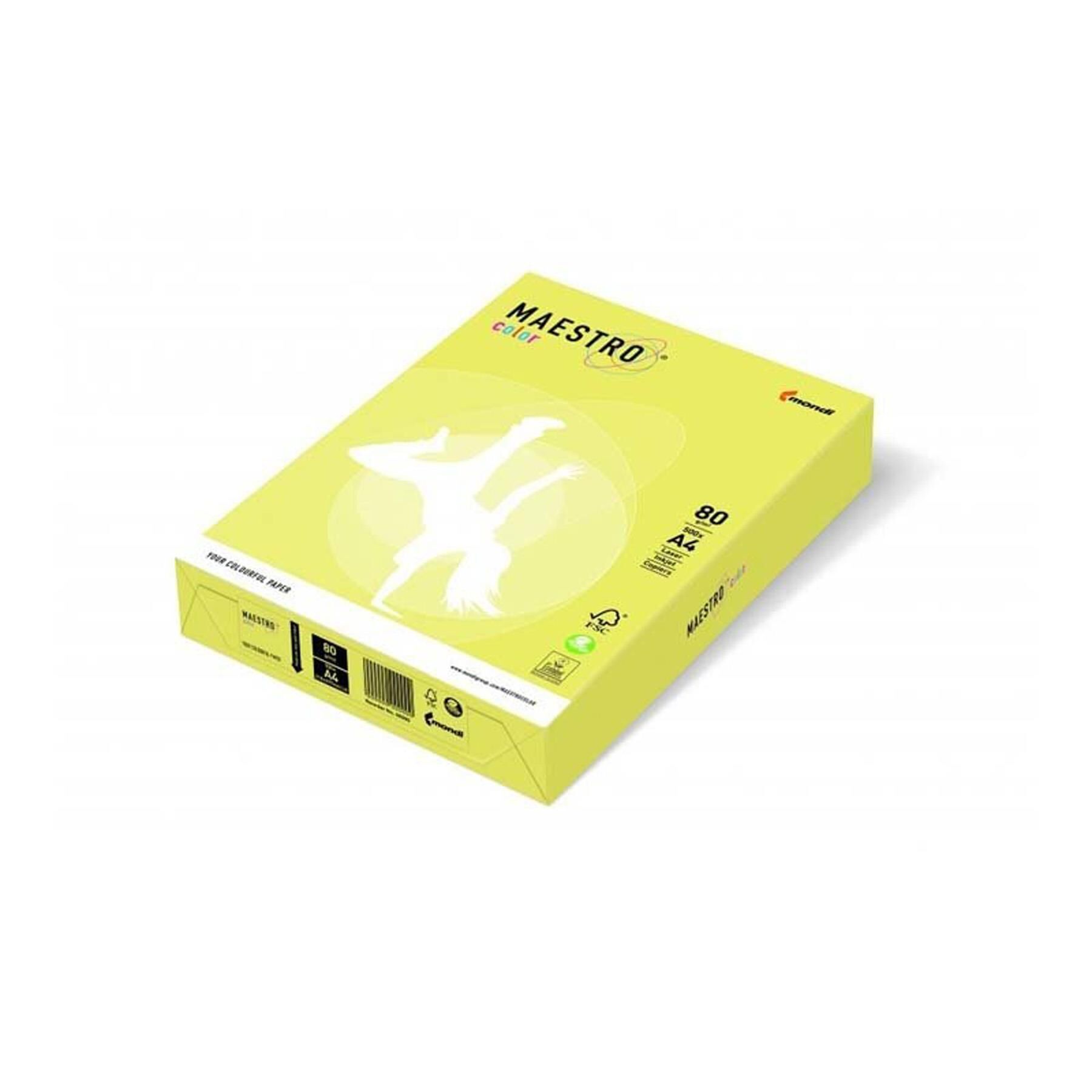 Mondi A4 Renkli Fotokopi Kağıdı Sarı 500lü Mnd-160 (1 paket)
