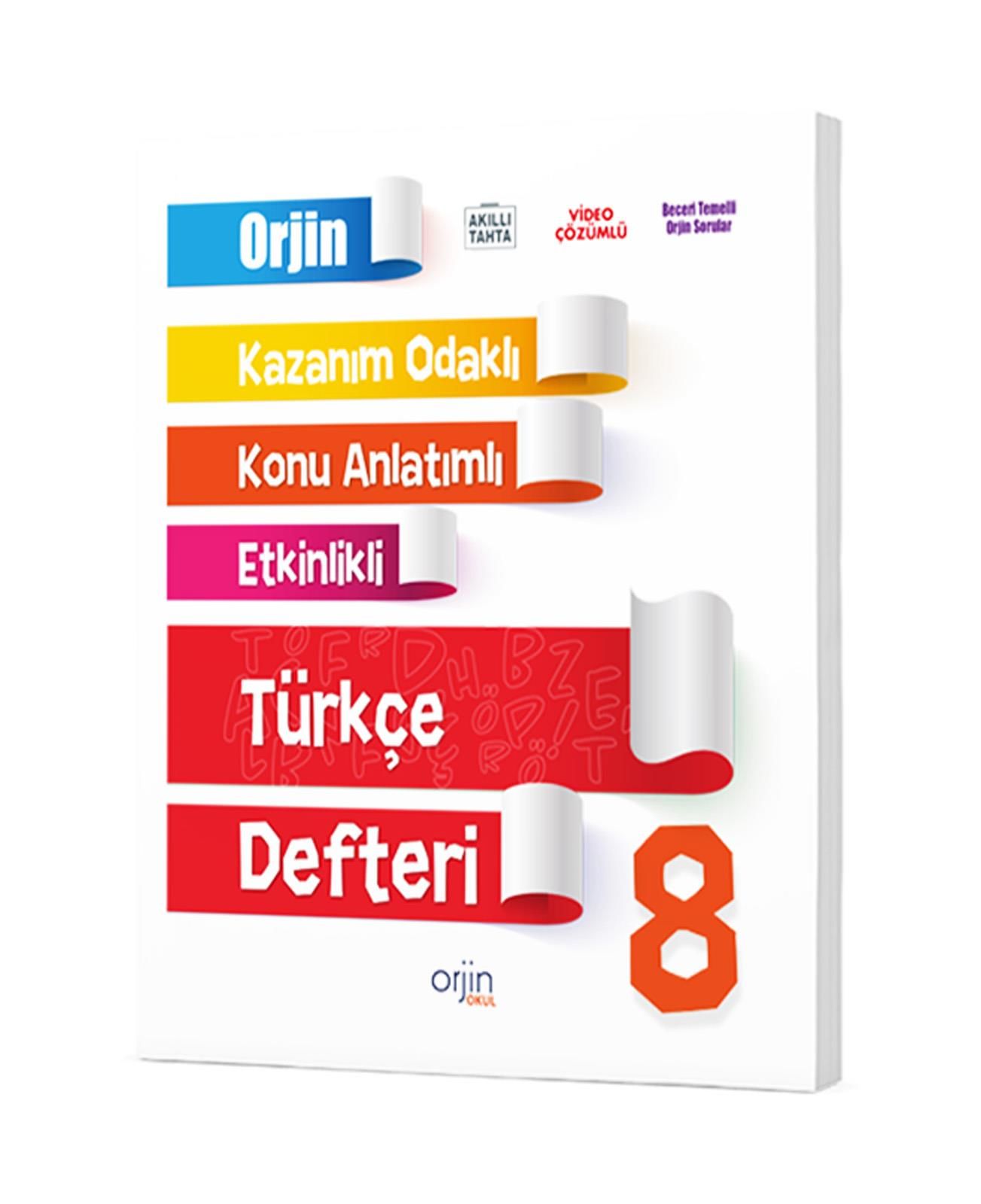 Kurmay Orjin 8.Sınıf Türkçe Defteri