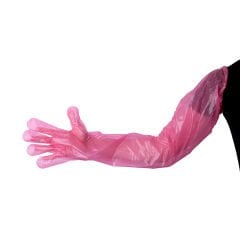 Ady Suni Tohumlama Eldiveni | Rektal, Lastikli, Pembe, 100’lü Veteriner Eldiven