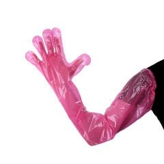 Ady Orjinal Suni Tohumlama Eldiveni | Rektal, Lastikli, Pembe, 100’lü Veteriner Eldiven