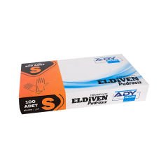 ADY Plus Pudrasız Yeni Nesil Eldiven 100'lü Beyaz S