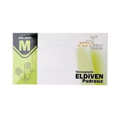Softleks Elastik Pudrasız Yeni Nesil Eldiven 100'lü Beyaz M 24 Paket