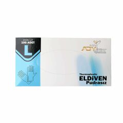 Softleks Elastik Pudrasız Yeni Nesil Eldiven 100'lü Beyaz L 24 Paket