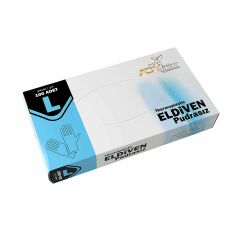 Softleks Elastik Pudrasız Yeni Nesil Eldiven 100'lü Beyaz L 24 Paket