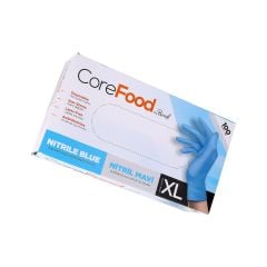COREMED Nitril Pudrasız Muayene Eldiveni 100'lü Mavi XL 20 Paket
