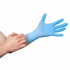 VALERİA Nitril Pudrasız Muayene Eldiveni 100'lü Mavi M 20 Paket