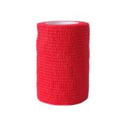 Çoban Bandajı 7,5 cm x 4,5 mt – Kırmızı Renk | Kendinden Yapışkanlı, Elastik | Veteriner Kullanıma Uygun