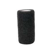 Çoban Bandajı Siyah 10 cm x 4,5 m | Kendinden Yapışkanlı Elastik Bandaj | Veteriner Sarf Malzeme