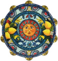 Barok Mavi Melamin Sunum Tahtası 17,5 cm