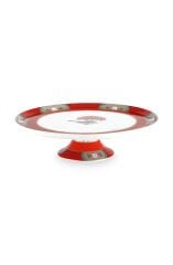 Cake Tray Blushing Birds Red 30.5cm