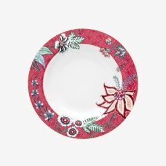 Deep Plate Flower Festival Dark Pink 21.5cm