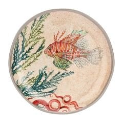 Bej Melamin Kahvaltı Tabağı 21 Cm Sea Life Collection by Rose & Tulipani Milano