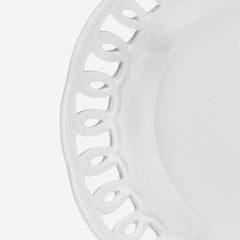 Beyaz Porselen Pasta Tabağı 16 Cm Firenze Collection by La Porcellana Bianca