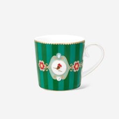 Yeşil Porselen Kupa 150 Ml Love Birds Collection by Pip Studio