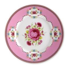 Pembe Porselen Pasta Tabağı 17 cm