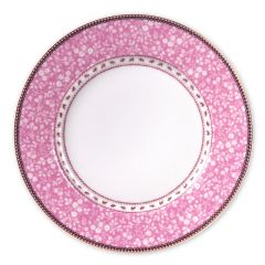 Pembe Porselen Yemek Tabağı 26,5 cm