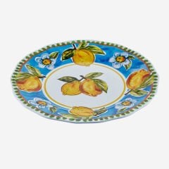 Mavi Melamin Yemek Tabağı 28 Cm Capri Collection by Chiara Alessi