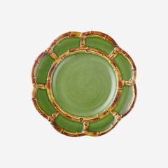 Yeşil Melamin Kahvaltı Tabağı 23 Cm Bambu Collection by Chiara Alessi