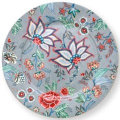 Plate Flower Festival Light Blue 32cm
