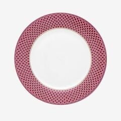 Plate Flower Festival Scallop Dark Pink 26.5cm