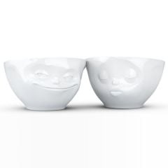 Grinning & Kissing Beyaz İkili Kase Set 200 ml