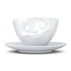 Happy- beyaz çay fincanı, 200 ml
