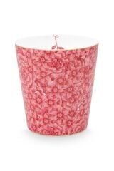 Royal Çiçekli Pembe Kulpsuz Mug 230 ml