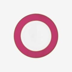 Pembe Porselen Pasta Tabağı 17 cm