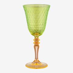 Sarı Turuncu Cam Kadeh 270 ml